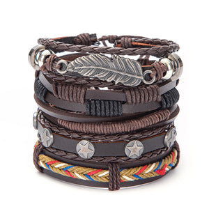 Spoilt for choice, you diva you - multi piece leather bracelets. See options...