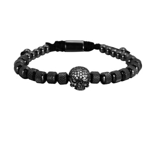 Get your limo ready - Luxury handmade metal skull bracelet. 3 piece. Black, Silver or Gold colour options.