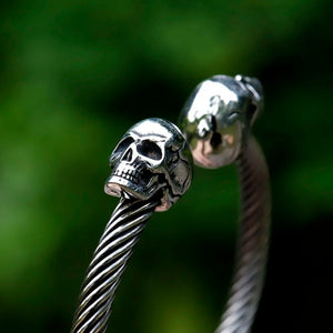 Yeah, it's a stainless steel skull bangle. Who's asking?