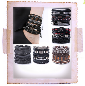 Spoilt for choice, you diva you - multi piece leather bracelets. See options...